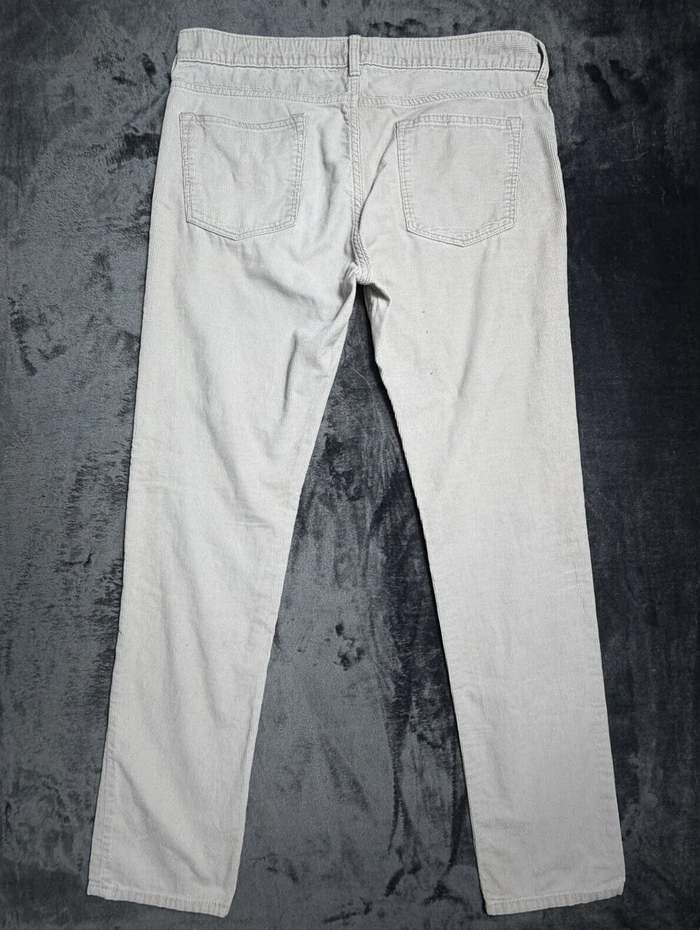 J.Crew 484 Slim Fit Corduroy Pants Mens 34x32 Tan Gray 100% Cotton Cords